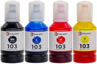 Комплект чернил GALAXY 103 для Epson L-series (B/C/M/Y) 4x140ml