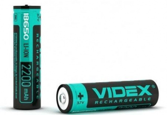 Аккумулятор Videx Li-Ion 18650-P (ЗАЩИТА) 2200mAh (1шт/уп)