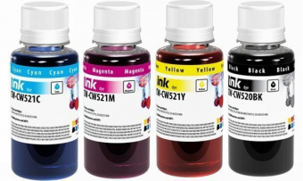 Комплект чернил ColorWay PGI-520/CLI-521 Canon MP230/ MP250/ MP280/ IP1000/ MG2440 (BK/C/M/Y) 4x100ml