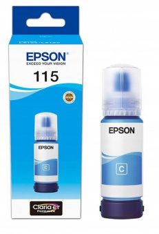 Оригинальные чернила Epson (115) L8160/L8180 (Cyan) 70ml (C13T07D24A)