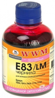 Чорнило WWM E83/LM Epson Stylus Photo P50/T50/R270/ PX660/TX650/1410 (Light Magenta) 200ml