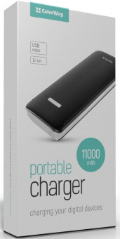 УМБ ColorWay Power Bank 11000 mAh Black
