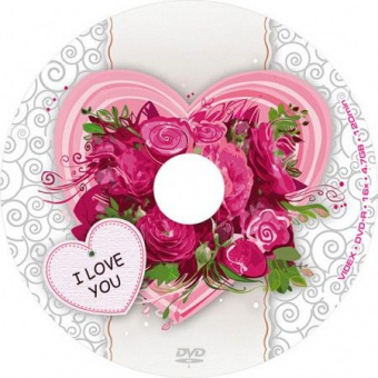 DVD-R Videx 4,7Gb (bulk 50) 16x I Love You