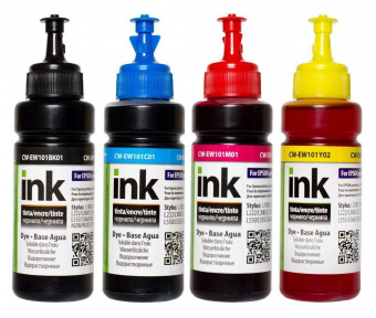 Комплект чернил ColorWay CW-EW101 Epson L100/ L110/ L200/ L210/ L355 (BK/C/M/Y) 4x100ml