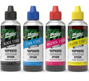 Комплект чернил Magic Epson L110/ L210/ L355/ SX130/ CX4300 (B/C/M/Y) 4x100ml