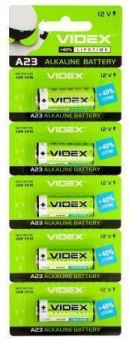Батарейка Videx A23 (5шт/уп) 12 V alkaline