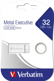 Flash-память Verbatim Metal Executive 32Gb USB 2.0 Silver