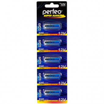 Батарейка Perfeo A23 (5шт/уп) 12 V Super alkaline