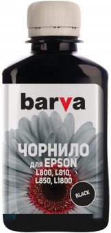 Чорнило Barva Epson L800/L810/L850/L1800 (Black) 180ml (L800-409)