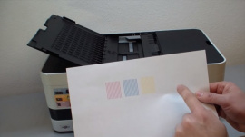Почему принтер не печатает фотографии, а текст печатает?