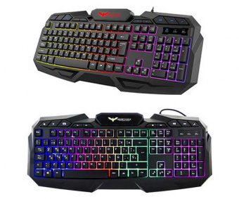 Клавиатура проводная HAVIT HV-KB406L USB Black + подсветка