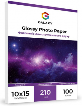 Galaxy 10x15 (100л) 210г/м2 Глянцевая фотобумага