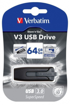 Flash-память Verbatim SuperSpeed V3 64Gb USB 3.0 Grey