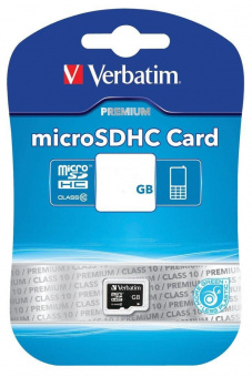 карта памяти Verbatim microSDHC 8GB card Class 4 no adapter