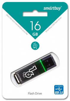 Flash-память Smartbuy Glossy series Dark Grey 16Gb USB 3.0