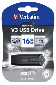 Flash-память Verbatim SuperSpeed V3 16Gb USB 3.0 Grey