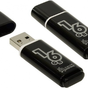 Flash-пам'ять Smartbuy Glossy series Blac 16Gb USB 2.0