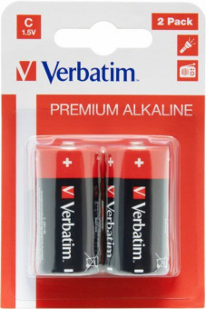 Батарейка Verbatim Alkaline LR14 (2шт/уп) C