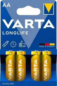 Батарейка VARTA LONGLIFE Alkaline LR06 (20шт/уп) АА