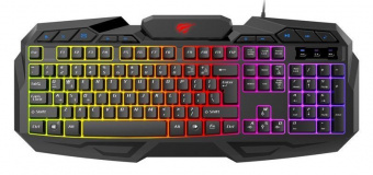 Клавиатура проводная HAVIT HV-KB406L USB Black + подсветка