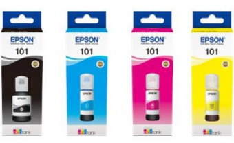 Комплект оригінальних чорнил Epson (101) L4150/L4160/L6160/L6170/L6190 (B/C/M/Y)