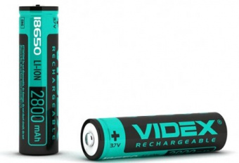 Аккумулятор Videx Li-Ion 18650-P (ЗАЩИТА) 2800mAh (1шт/уп)