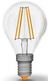 Светодиодная LED лампа VIDEX Filament E14 4W 4100K, G45F (нейтральный)
