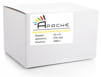 Фотобумага Apache 10x15 (1000л) 270г/м2 Премиум Сатин полуглянец