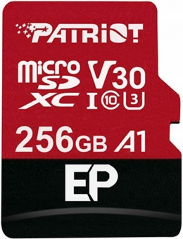 Карта памяти PATRIOT EP Series  microSD 256GB card Class 10  V30 + adapter