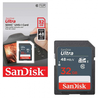 Карта пам'яті SanDisk Ulta SDHC 32GB Class 10 UHS-I