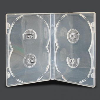 DVD box/4 clear 14mm прозора (без трею) (10шт/уп)