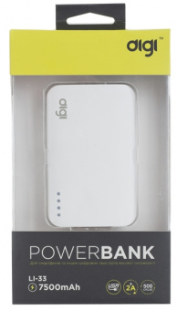 УМБ DIGI Power Bank 7500 mAh White (LI-33 )