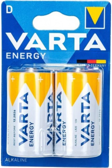 Батарейка VARTA ENERGY Alkaline LR20 D (2шт/уп) 