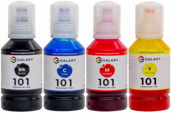 Комплект чернил GALAXY 101 для Epson L-series (BP/C/M/Y) 4x140ml