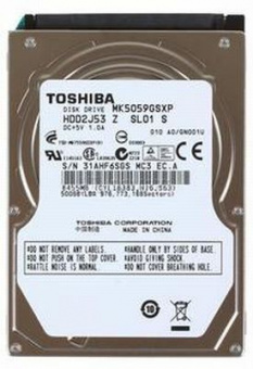 Жорсткий диск 500Gb Toshiba 2.5" (MQ01ABD050) SATAII 5400 rpm 8Mb