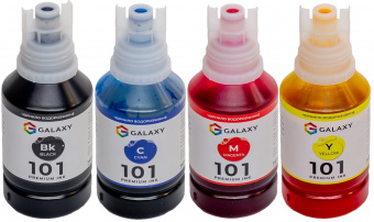 Комплект чорнил GALAXY 101 для Epson L-series (BP/C/M/Y) 4x140ml