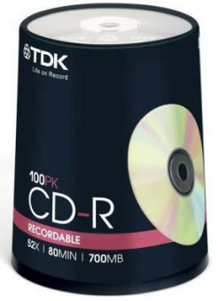 CD-R TDK 700MB (box 100) 52x