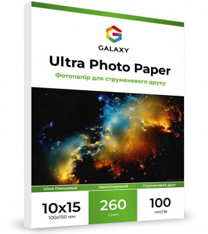 Galaxy 10x15 (100л) 260г/м2 Ultra Глянец фотобумага