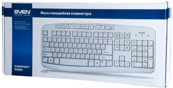 Клавіатура SVEN Comfort 3050 USB White