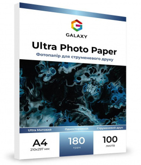Galaxy A4 (100л) 180г/м2 Ultra Матовая фотобумага
