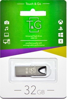 Flash-пам'ять T&G 117 Metal series 32Gb USB 2.0 Black