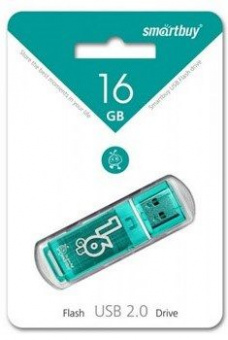 Flash-память Smartbuy Glossy series Green 16Gb USB 2.0