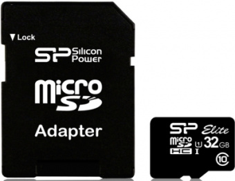 silicon_power_microsdhc_32_gb_class_10_uhs-i_elite Карта пам'яті Silicon Power microSDHC 32GB Class 10 UHS-I Elite + adapter