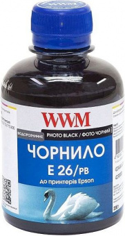 Чернила WWM E26/B Epson XP100/XP320/XP422/XP520/XP600 (Black) 200ml