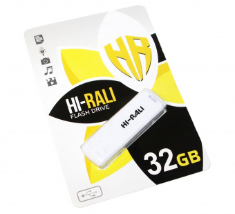Flash-память Hi-Rali Bright White 32Gb USB 2.0
