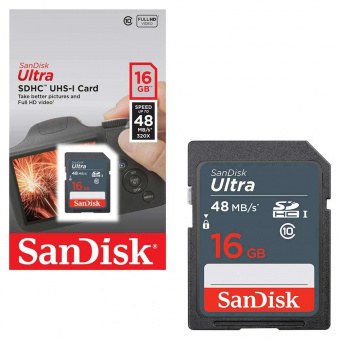 Карта пам'яті SanDisk Ulta SDHC 16GB Class 10 UHS-I