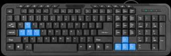 Клавиатура проводная Defender HM-430 USB Black