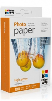 ColorWay 10x15 (100л) 230г/м2 Глянцевая фотобумага