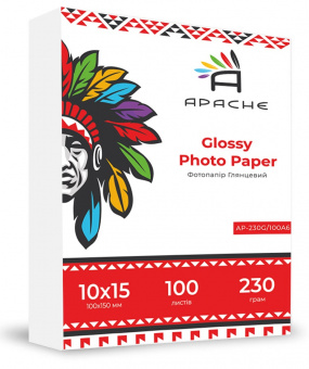 Фотопапір Apache 10х15 (100л) 230г/м2 глянцевий