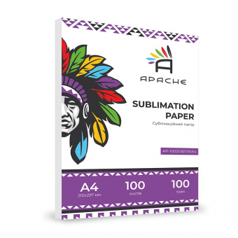 Сублімаційний папір Apache ECO A4 (100л) 100г/м2